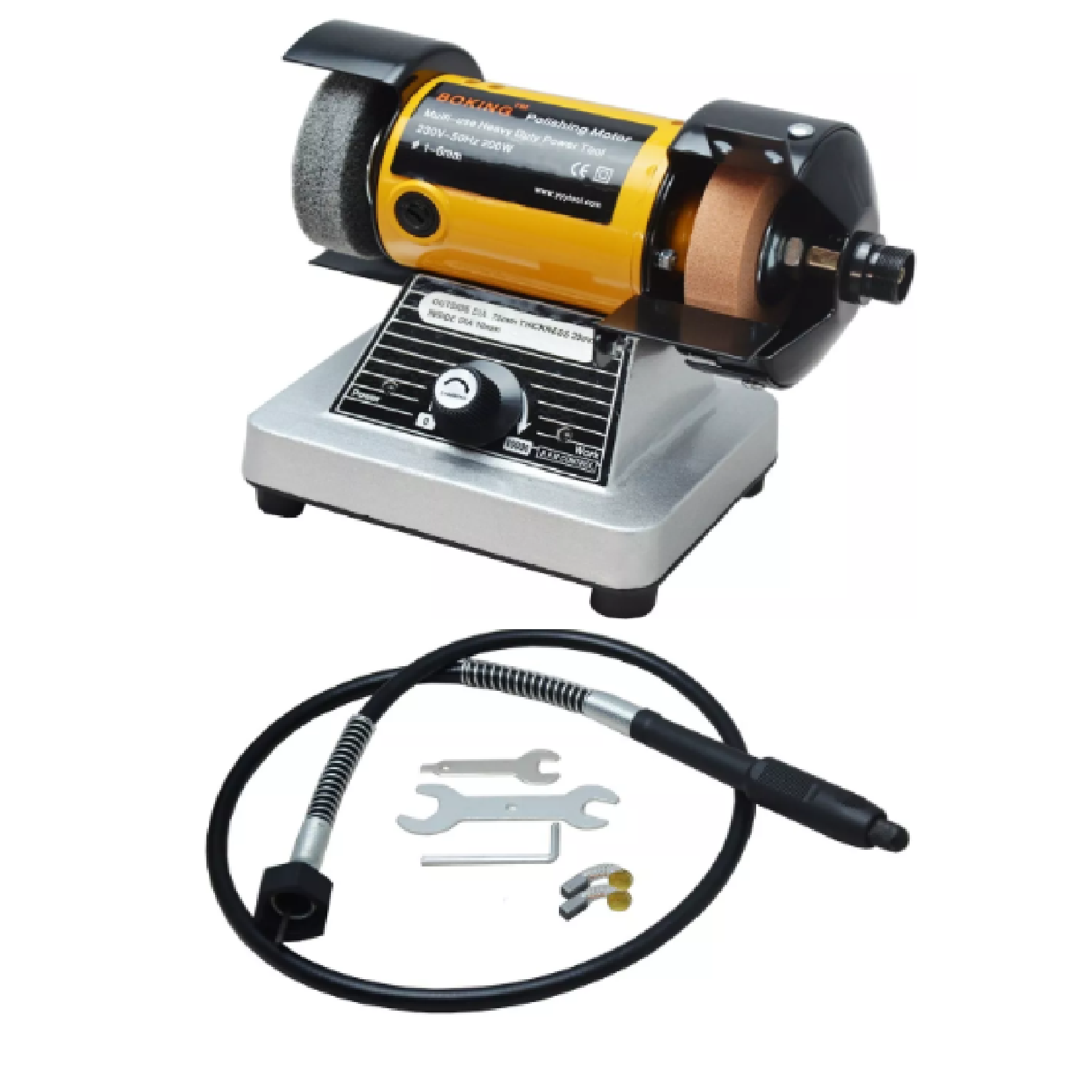 EVERITT TCF3A 3"/75MM Bench Grinder With FLEXIBLE SHAFT